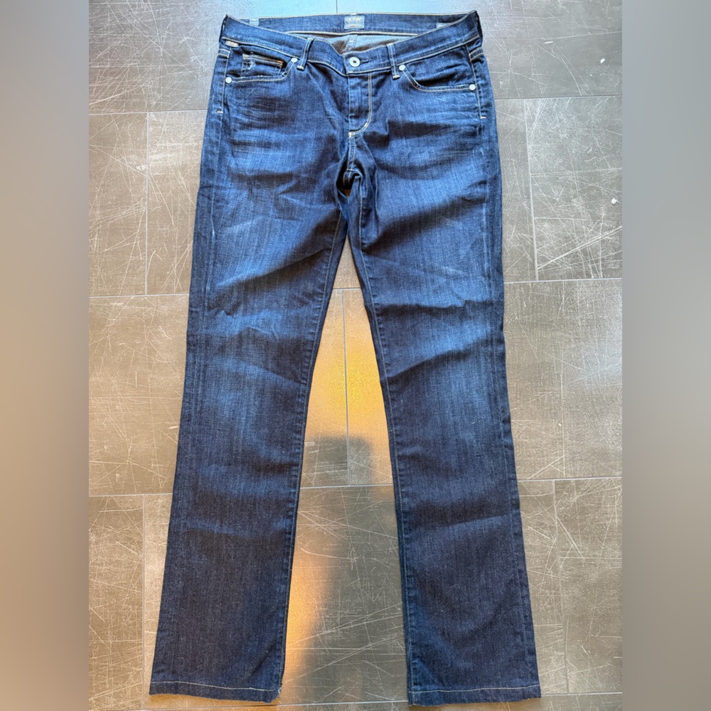 Citizens Of Humanity Women's Dark Blue Straight Jeans